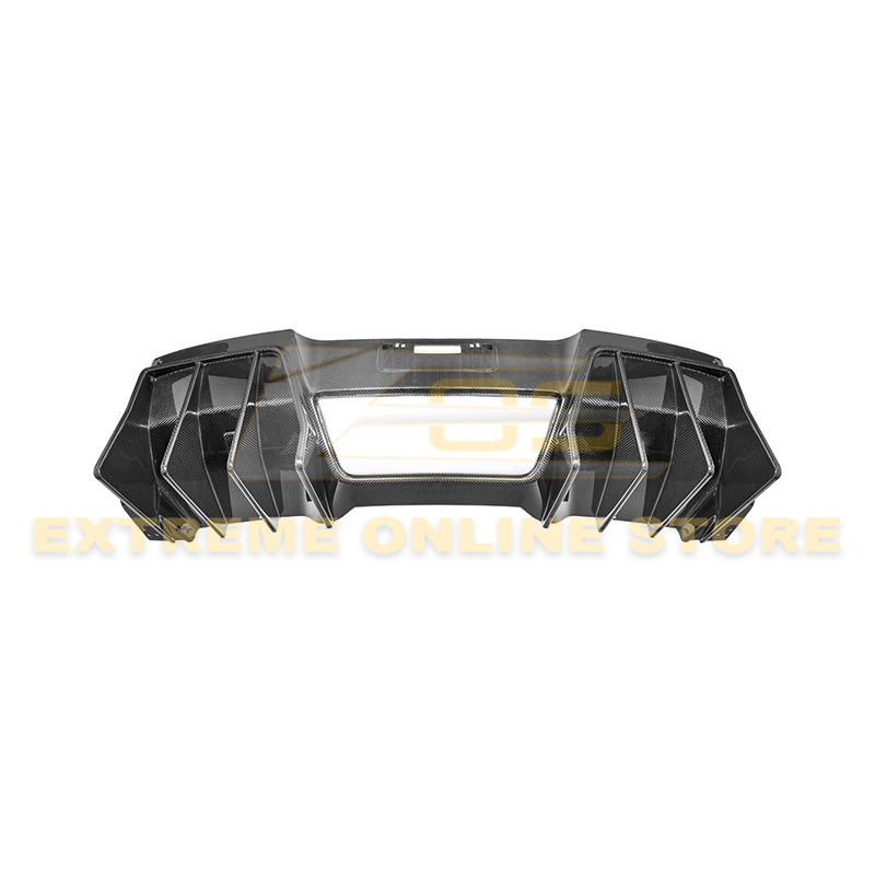 Corvette C7 Track Package Carbon Fiber Rear Bumper Finned Diffuser