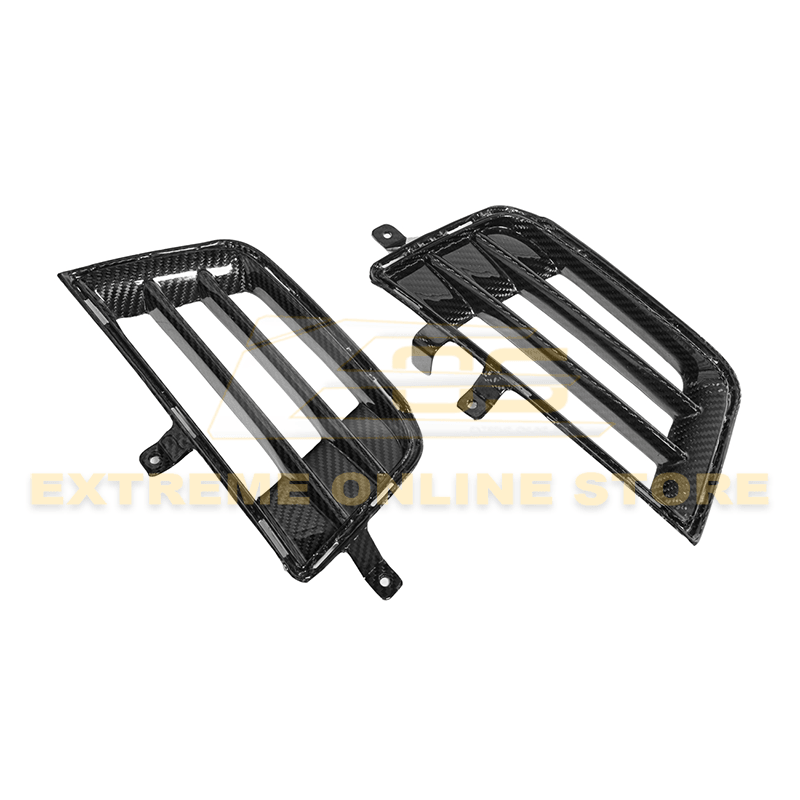 2016-19 Cadillac ATS-V Carbon Fiber Front Grille Accent Bezel Insert