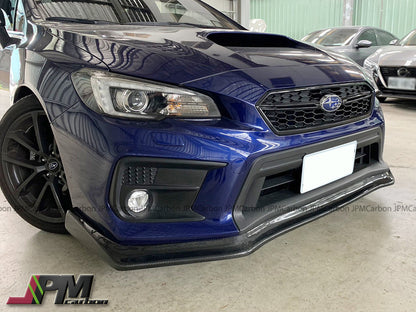 CS Style Carbon Fiber Front Bumper Add-on Lip Fits For 2018-2021 Subaru WRX / STI Only
