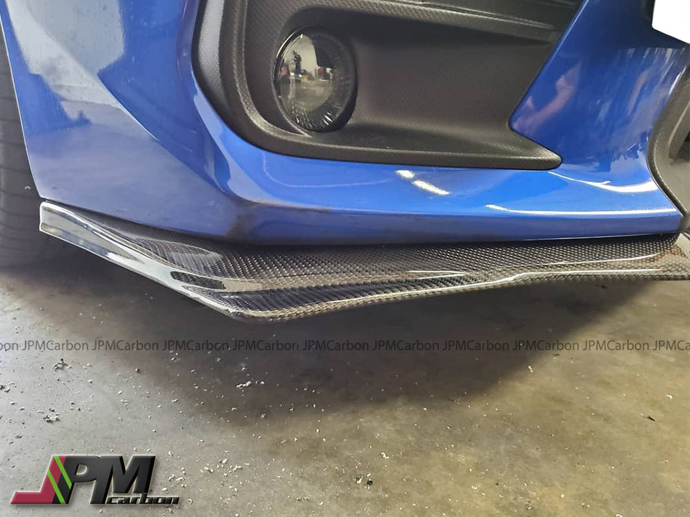 [JPMCarbon] HT Style Carbon Fiber Front Bumper Add-on Lip Fits For 2018-2021 Subaru WRX / STI Only