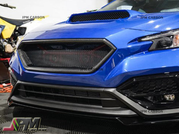 [JPMCarbon] Sporty Carbon Fiber Front Replacement Grille Fits For 2022-2025 Subaru WRX Only