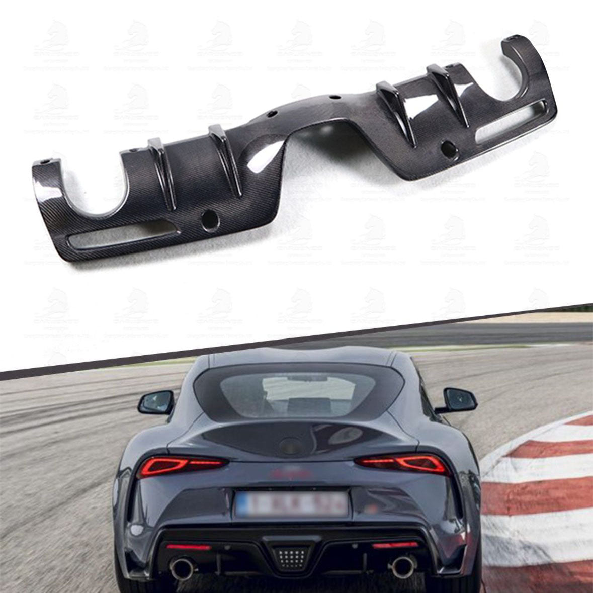 Toyota Supra A90 Carbon Fiber AGN Style Rear Diffuser | Palenon Performance