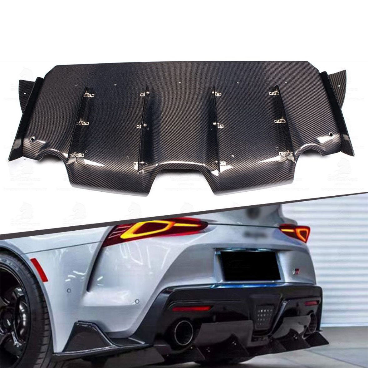 Carbon Fiber VRS Style Rear Diffuser - Toyota Supra A90/A91 | Palenon Performance