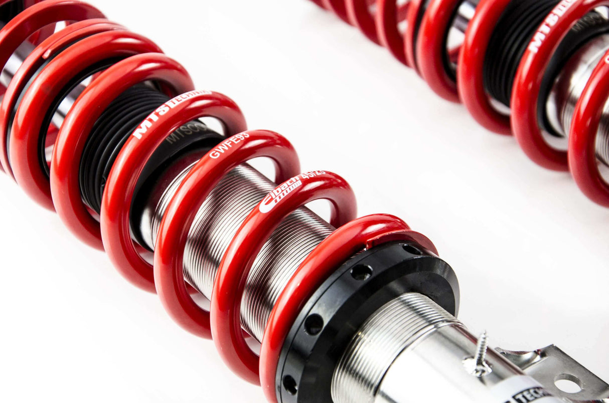 MTS Technik Street Series Coilover Kit - Without Front and Rear Top Mount, Inox Housing for 1992-1999 BMW 325is (E36)