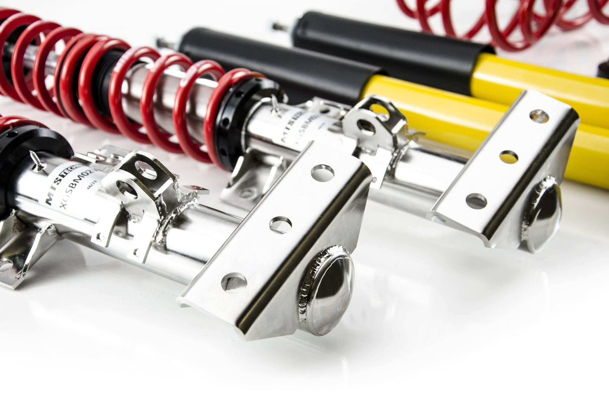 MTS Technik Street Series Coilover Kit - Without Front and Rear Top Mount, Inox Housing for 1995-2002 BMW 318ti (E36)