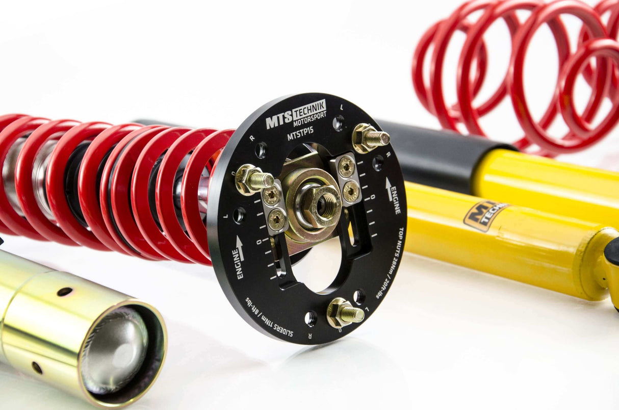 MTS Technik Street Series Coilover Kit - With Rear Top Mount, Inox Housing< 51mm Strut for 1985-1993 BMW 325i (E30)