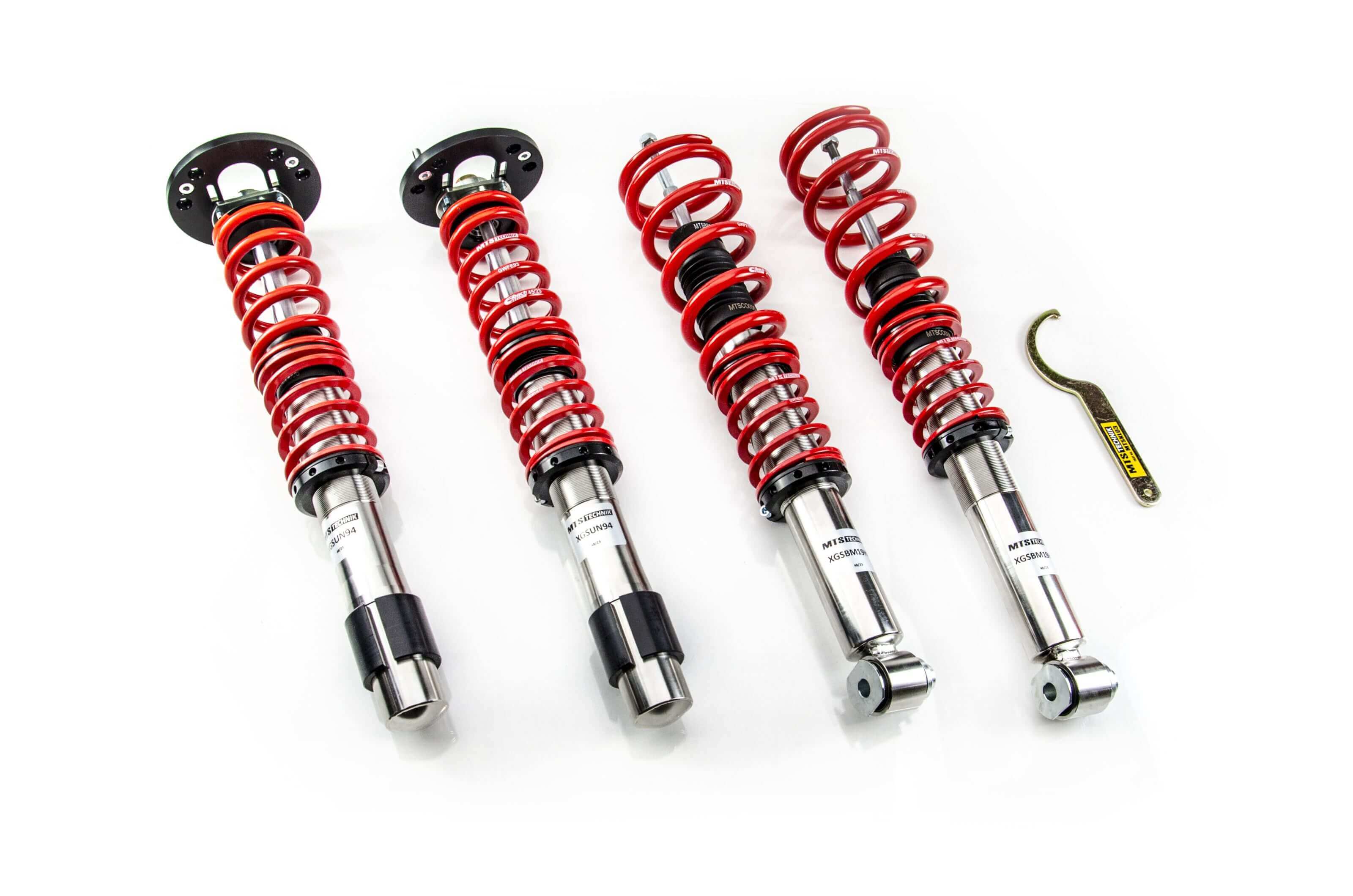 MTS Technik Street Series Coilover Kit - With Front Axle Top Mount for 2004-2010 BMW 550i (E60)