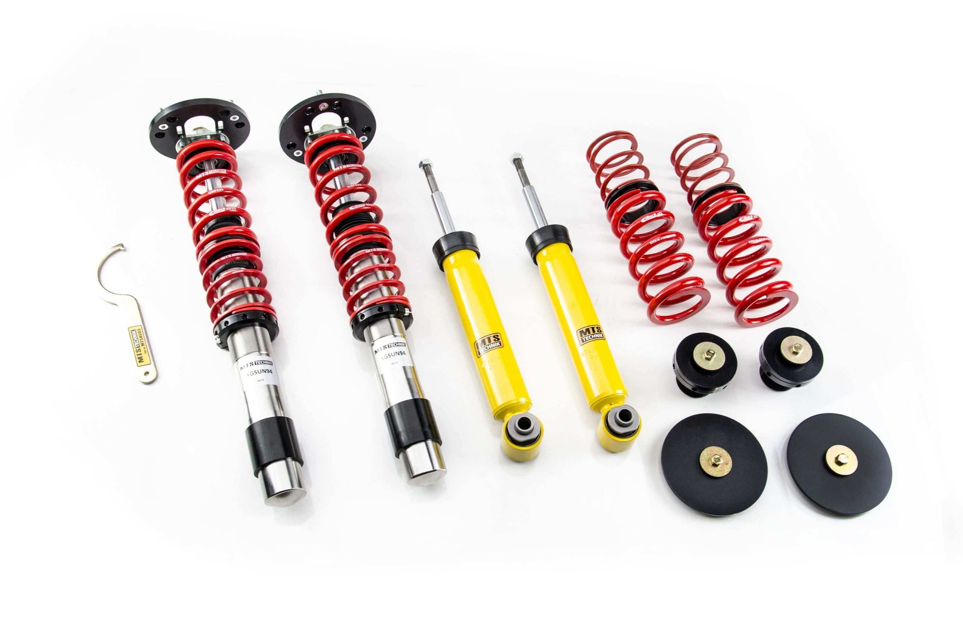 MTS Technik Street Series Coilover Kit - With Front Top Mount, Inox Housing, With and Without Nivo for 2010 BMW 535i (E61)