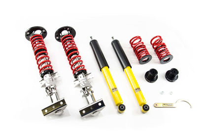 MTS Technik Stance Series Coilover Kit - With Front Axle Top Mount, Inox Housing for 1997-2002 BMW 328i (E36/E46)