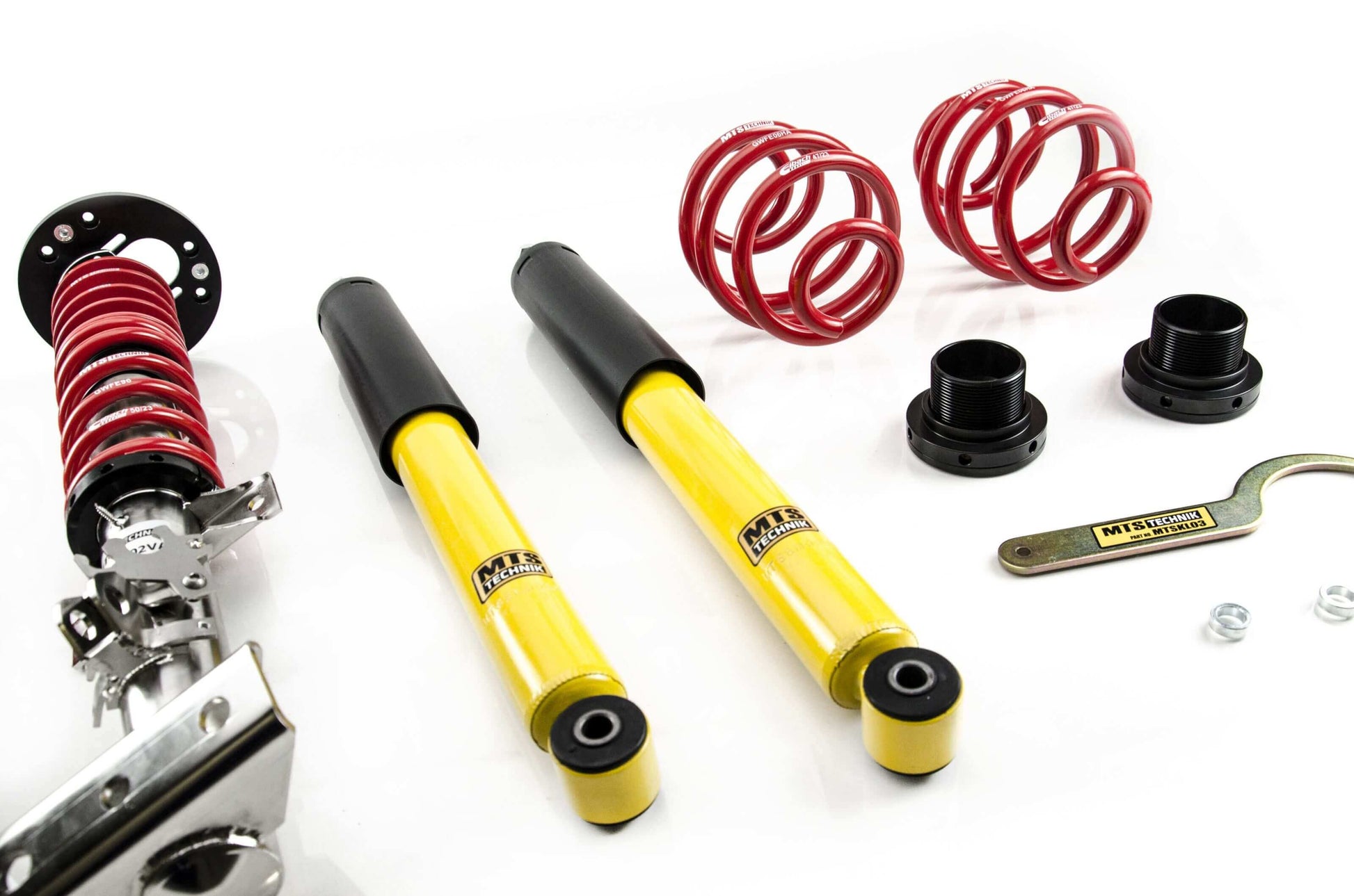 MTS Technik Street Series Coilover Kit - With Front Top Mount, Without Rear Top Mount, Inox Housing for 1995-2002 BMW Z3 (E36)
