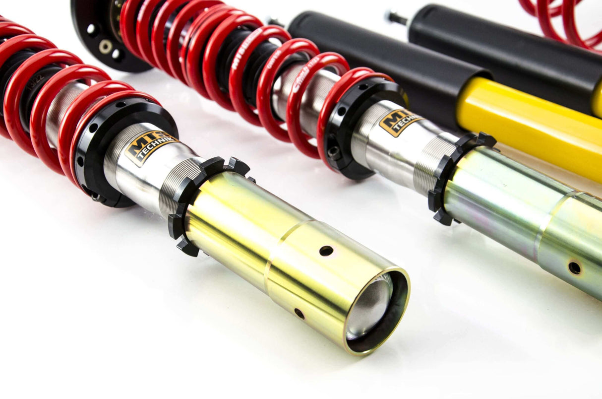 MTS Technik Street Series Coilover Kit - Without Rear Top Mount, Inox Housing< 45mm Strut for 1985-1993 BMW 325e (E30)