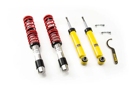 MTS Technik Street Series Coilover Kit - Without Front Top Mount, Inox Housing, With Nivo for 2010 BMW 535i (E61)