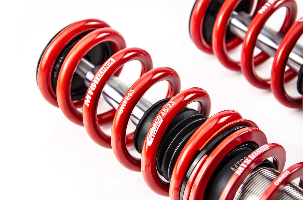 MTS Technik Street Series Coilover Kit - Without Front Top Mount, Inox Housing, With and Without Nivo for 2010 BMW 535i (E61)
