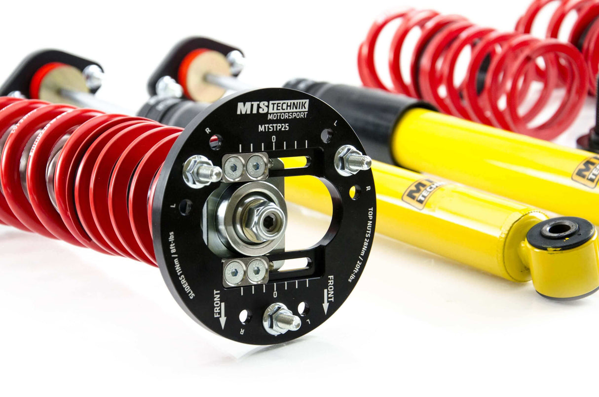 MTS Technik Street Series Coilover Kit - With Front and Rear Top Mount, Inox Housing for 1992-1999 BMW 325i (E36)