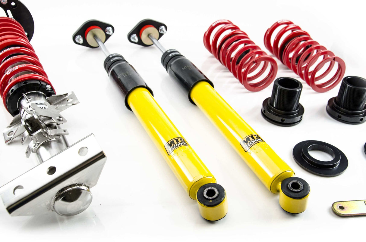 MTS Technik Street Series Coilover Kit - With Front and Rear Top Mount, Inox Housing for 1992-1999 BMW 325i (E36)