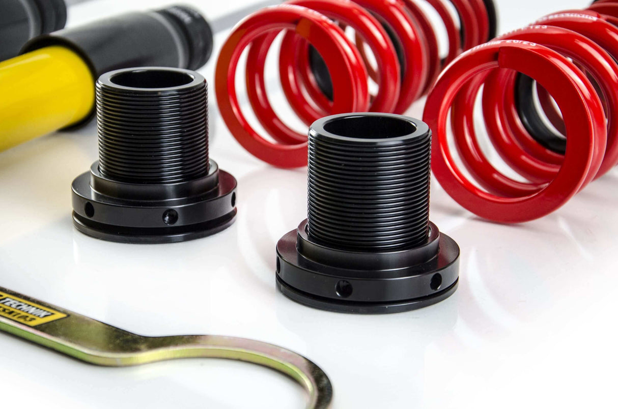 MTS Technik Street Series Coilover Kit - With Front and Rear Top Mount, Inox Housing for 1992-1999 BMW 325i (E36)