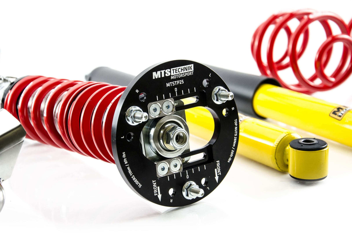 MTS Technik Street Series Coilover Kit - With Front and Rear Top Mount, Inox Housing for 1995-2002 BMW 318ti (E36)