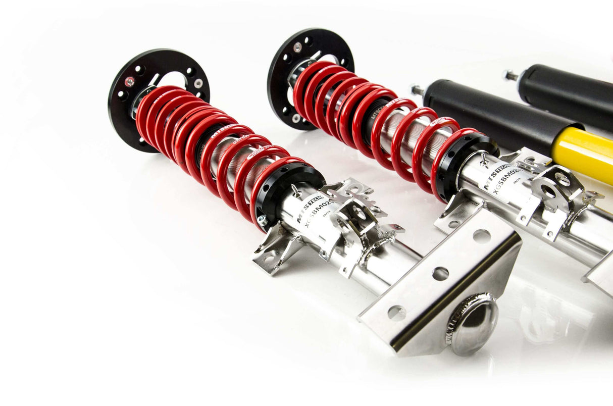 MTS Technik Street Series Coilover Kit - With Front and Rear Top Mount, Inox Housing for 1995-2002 BMW 318ti (E36)