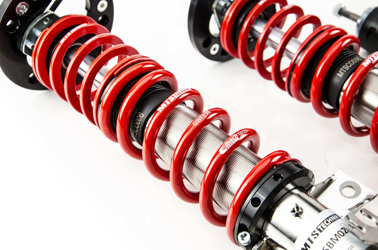 MTS Technik Street Series Coilover Kit - With Front and Rear Top Mount, Inox Housing for 1995-2002 BMW 318ti (E36)