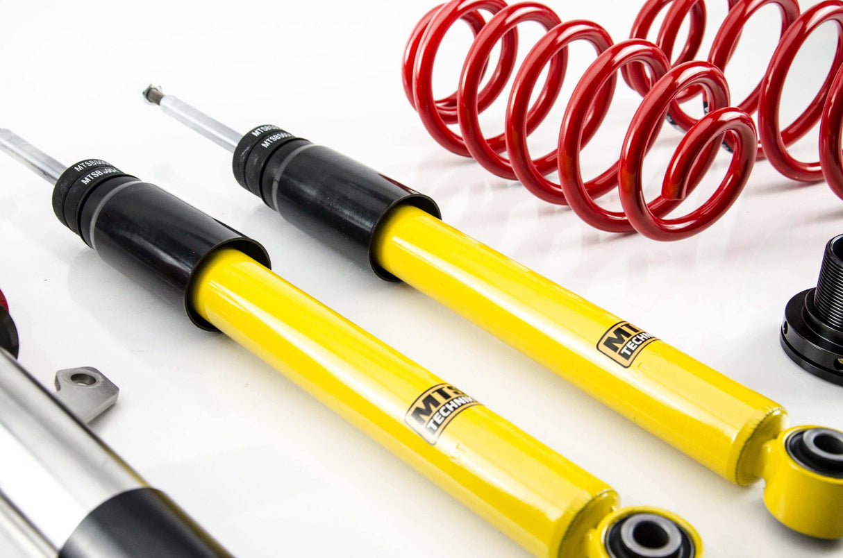 MTS Technik Street Series Coilover Kit - Without Front Top Mount, 34-40-70 N/mm Front Main Spring Rate for 2004-2009 Volkswagen Golf R (A6)