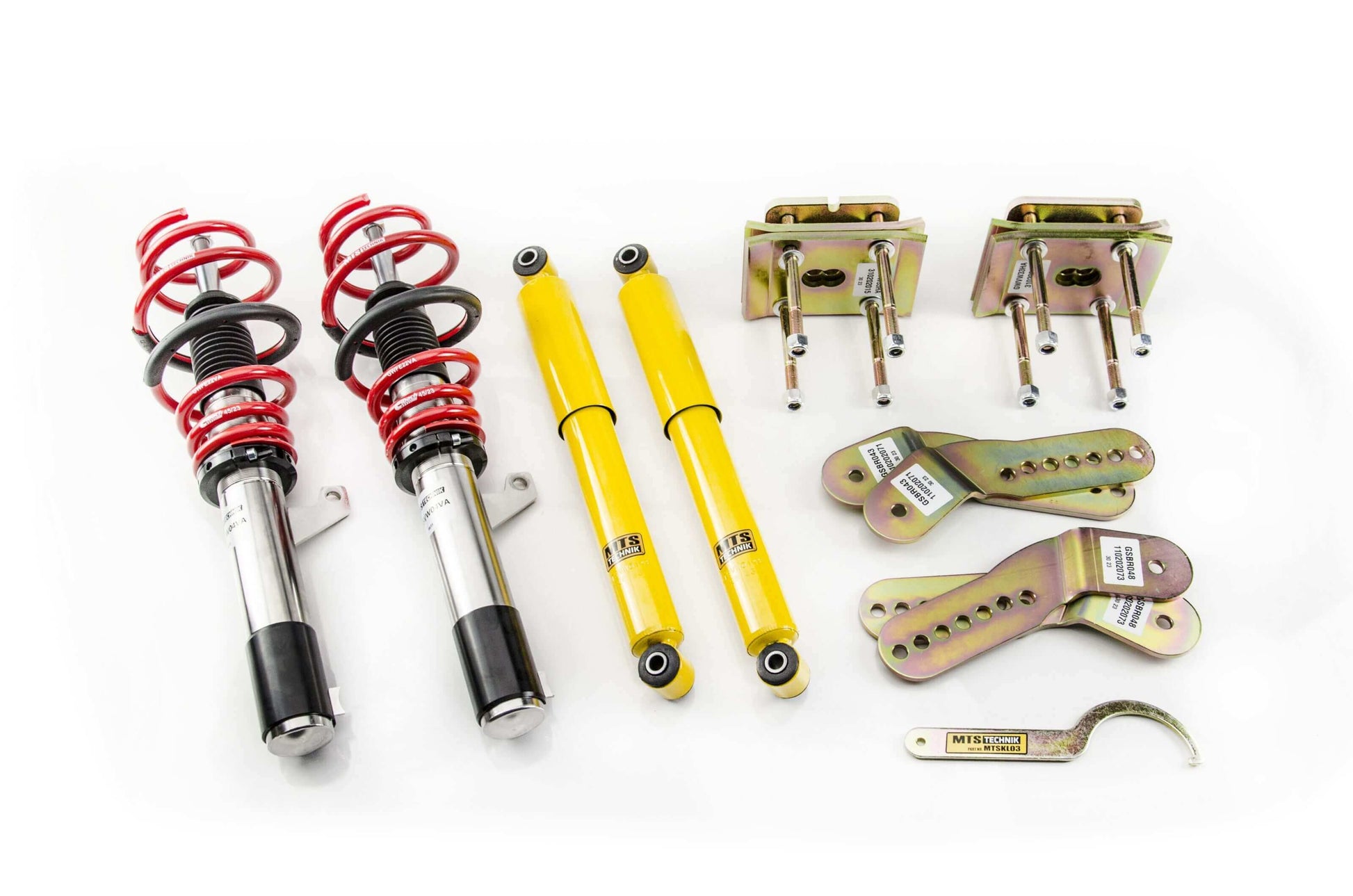 MTS Technik Street Series Coilover Kit - Without Front Axle Top Mount for 2014-2020 Volkswagen Caddy (2K)