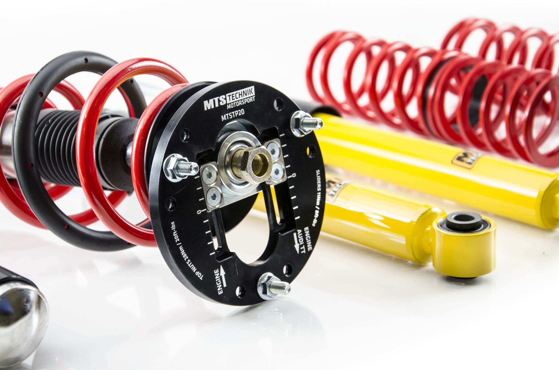 MTS Technik Stance Series Coilover Kit - With Front Axle Top Mount for 2004-2009 Audi A3 (8P/8V)
