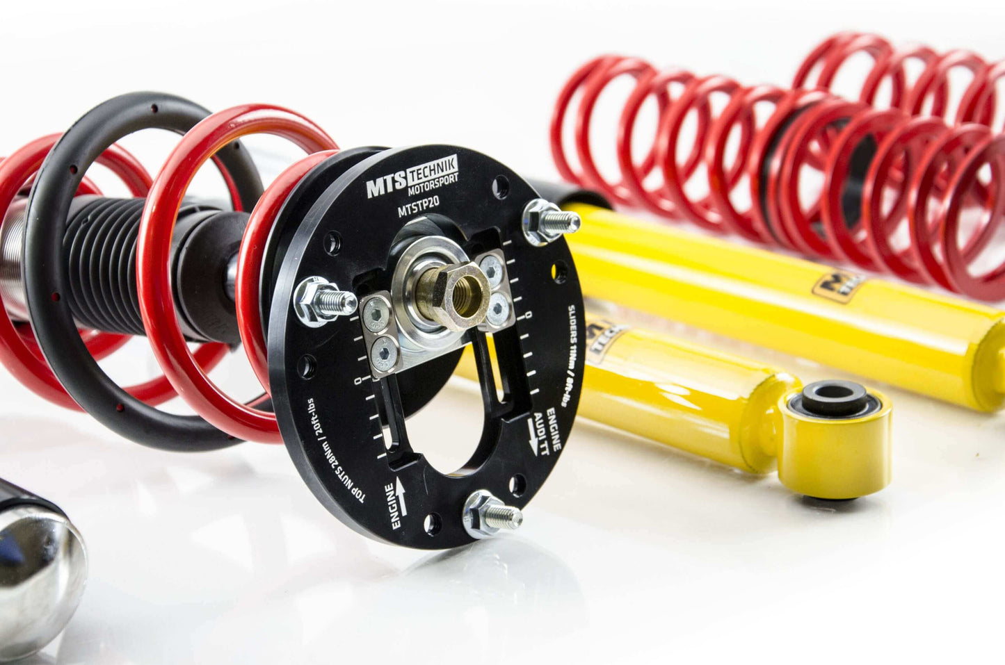 MTS Technik Stance Series Coilover Kit - With Front Axle Top Mount for 2004-2009 Audi S3 (8P)