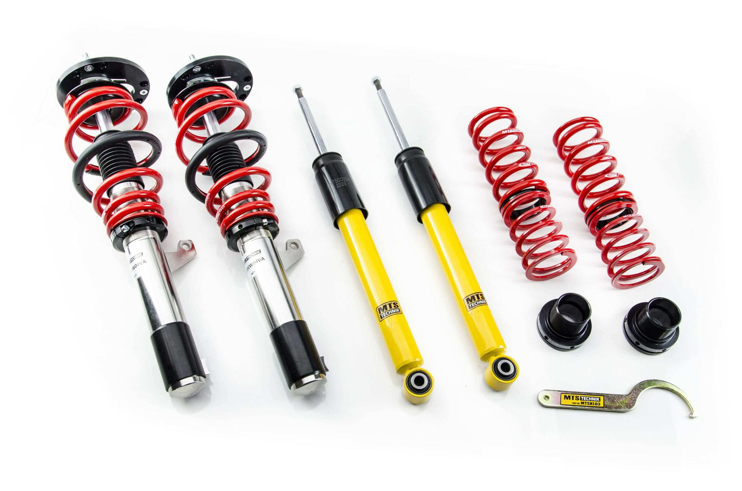 MTS Technik Stance Series Coilover Kit - With Front Axle Top Mount for 2004-2009 Volkswagen Jetta (MK4/MK5/MK6/MK7)