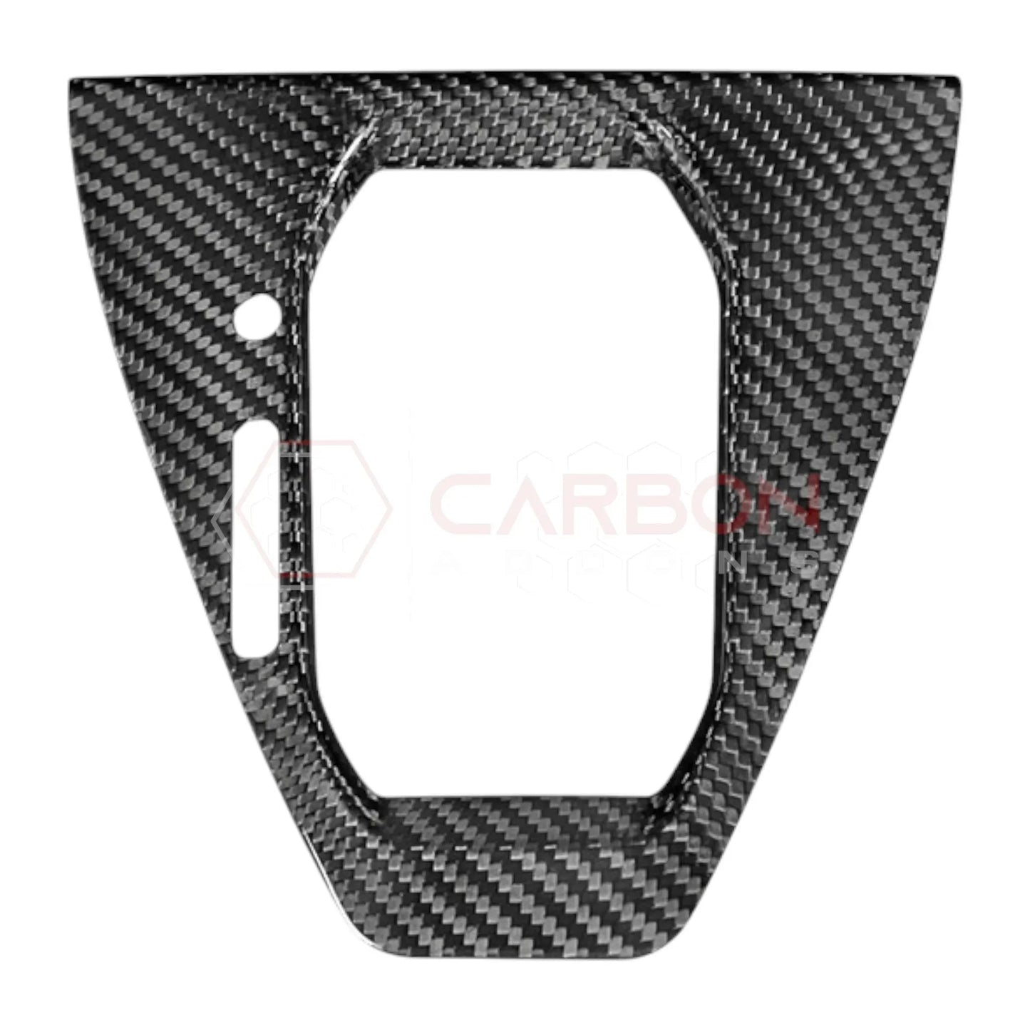 Real Carbon Fiber Gear Shifter Trim Cover for 2024+ Ford Mustang