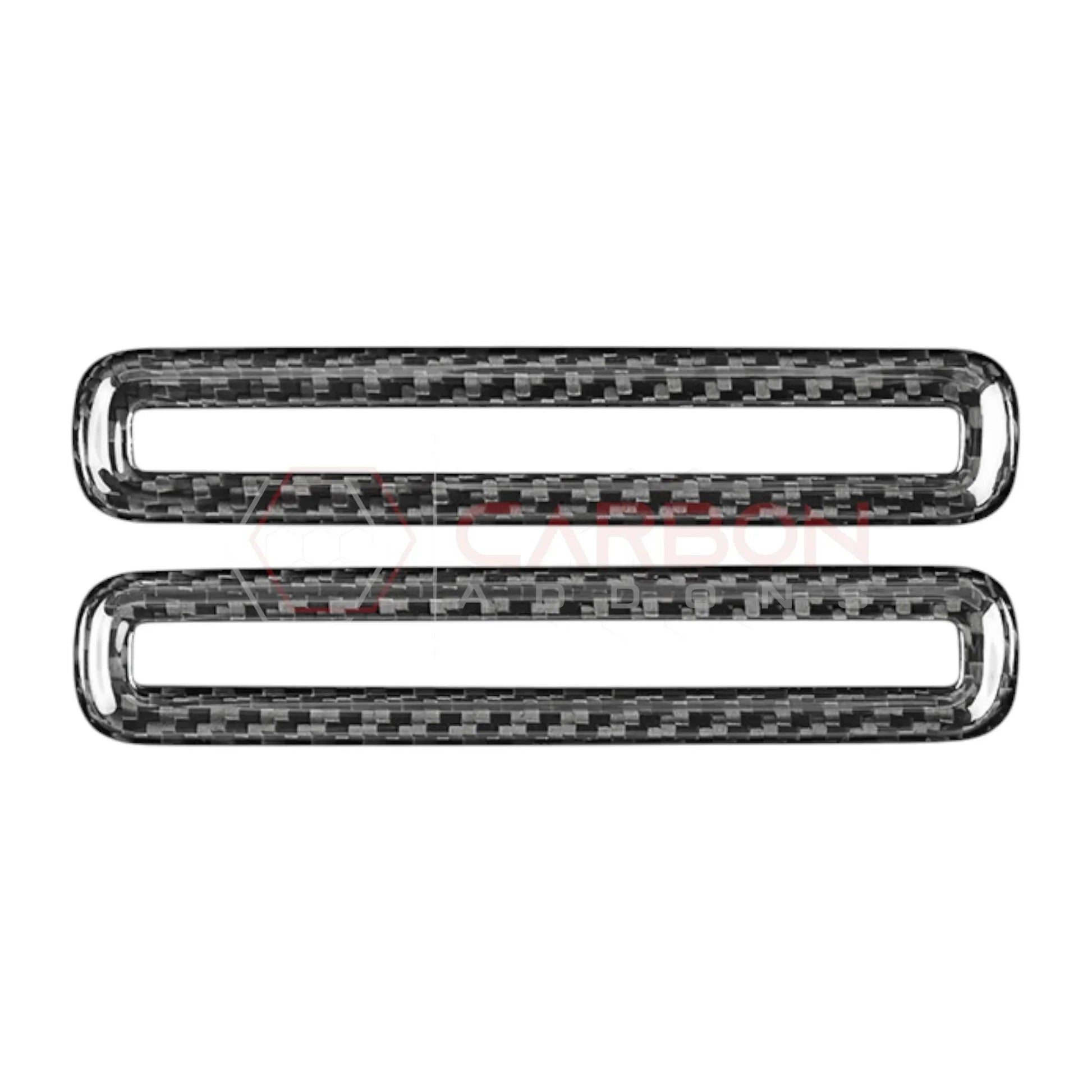 Real Carbon Fiber Door A/C Vent Trim Covers for 2024+ Ford Mustang