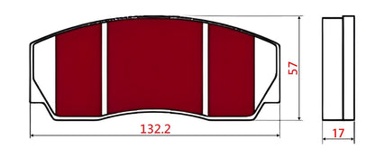 Yellow Speed Racing Competition Compound Rear Brake Pads