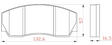Yellow Speed Racing Competition Compound Front Brake Pads