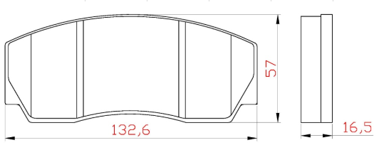 Yellow Speed Racing Competition Compound Front Brake Pads