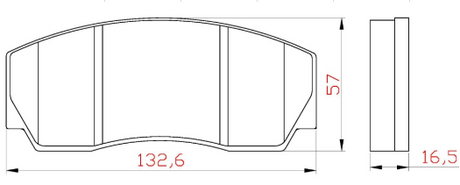 Yellow Speed Racing Competition Compound Rear Brake Pads