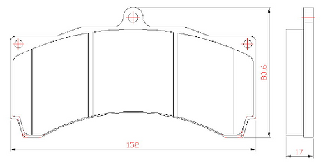 Yellow Speed Racing High Performance Street Front Brake Pads