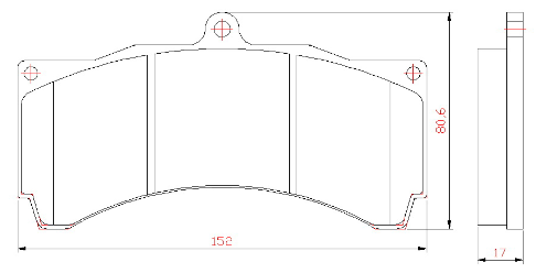 Yellow Speed Racing High Performance Sport Front Brake Pads