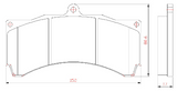 Yellow Speed Racing High Performance Sport Front Brake Pads