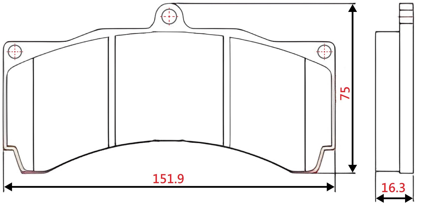 Yellow Speed Racing High Performance OE+ Front Brake Pads