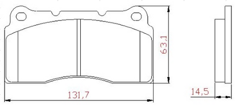 Yellow Speed Racing High Performance Street Front Brake Pads