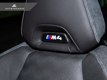 AutoTecknic Dry Carbon Front Seat Illuminated Emblem Surround Set - BMW M