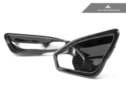 AutoTecknic Dry Carbon Interior Door Handle Trim Set - F87 M2 | F22 2-Series | F20 1-Series