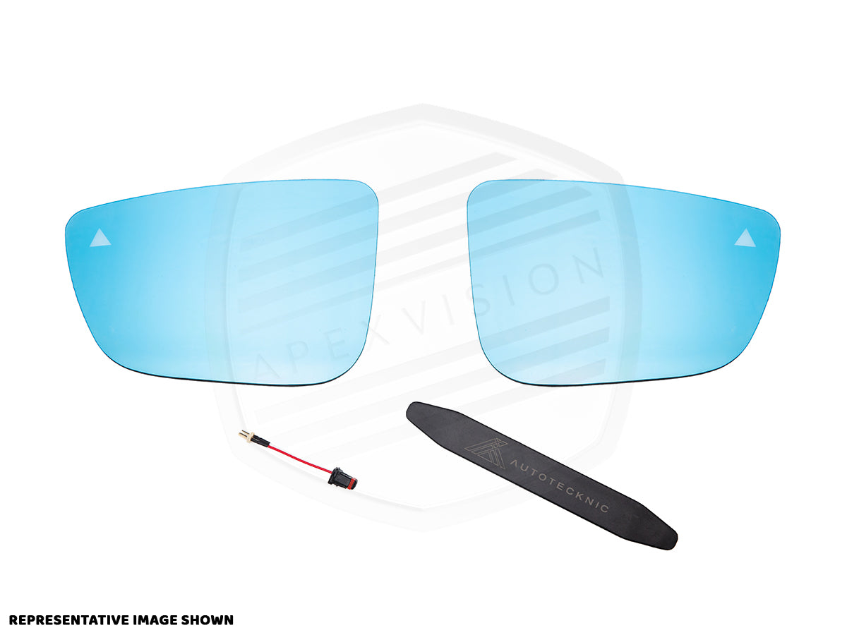ApexVision Blue Tinted Side View Mirror Glass Set - F95 X5M | F96 X6M