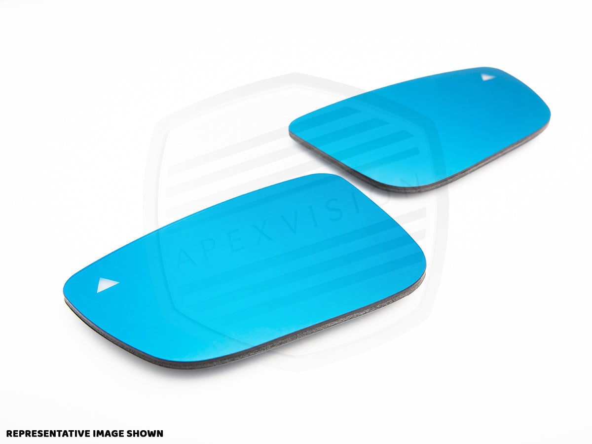 ApexVision Blue Tinted Side View Mirror Glass Set - F95 X5M | F96 X6M