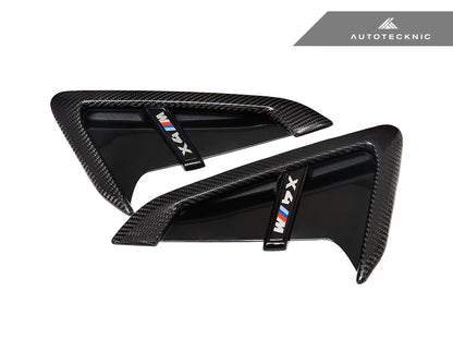AutoTecknic Dry Carbon Gloss Black Fender Trim Set - F97 X3M | F98 X4M
