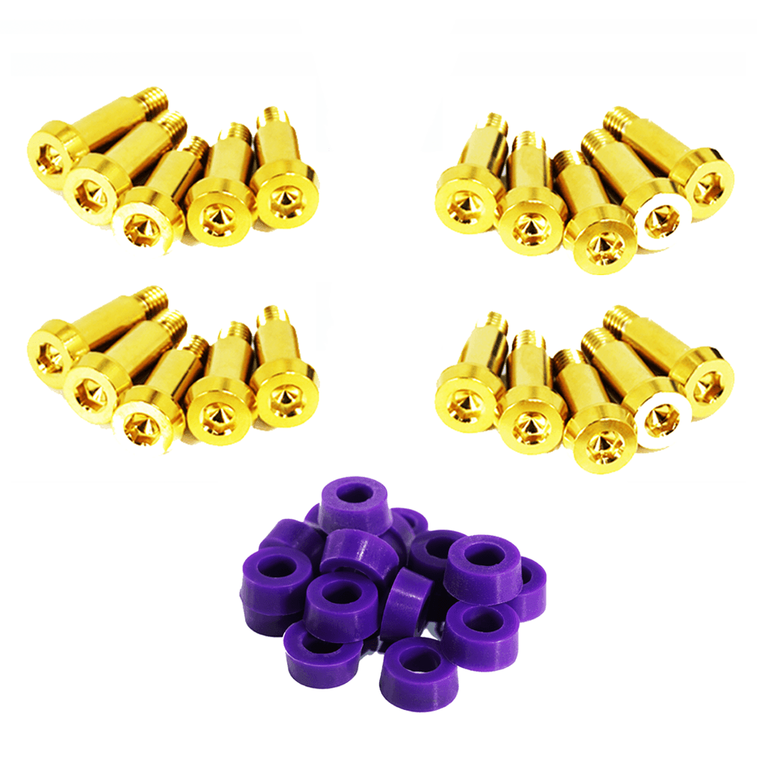 ZSPEC Shoulder-Bolt Timing Covers Fastener Kit for '84-89 Nissan 300zx Z31, Titanium