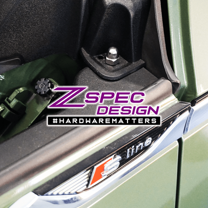 ZSPEC Stage-2 Dress Up Bolts® Fastener Kit for '18-22+ Audi A5 8W6 2.0L, Stainless & Billet