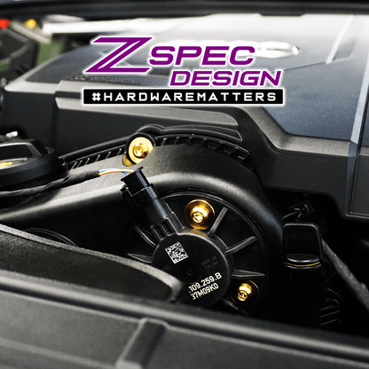 ZSPEC Stage-1 Dress Up Bolts® Fastener Kit for '18-23+ Audi A5 8W6 2.0L, Titanium