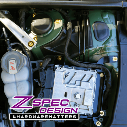 ZSPEC Stage-1 Dress Up Bolts® Fastener Kit for '18-23+ Audi A5 8W6 2.0L, Titanium