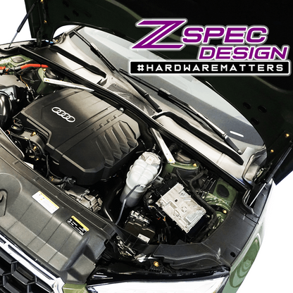 ZSPEC Stage-2 Dress Up Bolts® Fastener Kit for '18-23+ Audi A5 8W6 2.0L, Titanium