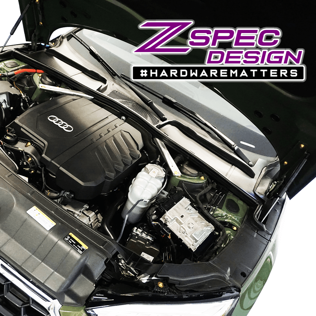 ZSPEC Stage-1 Dress Up Bolts® Fastener Kit for '18-23+ Audi A5 8W6 2.0L, Titanium
